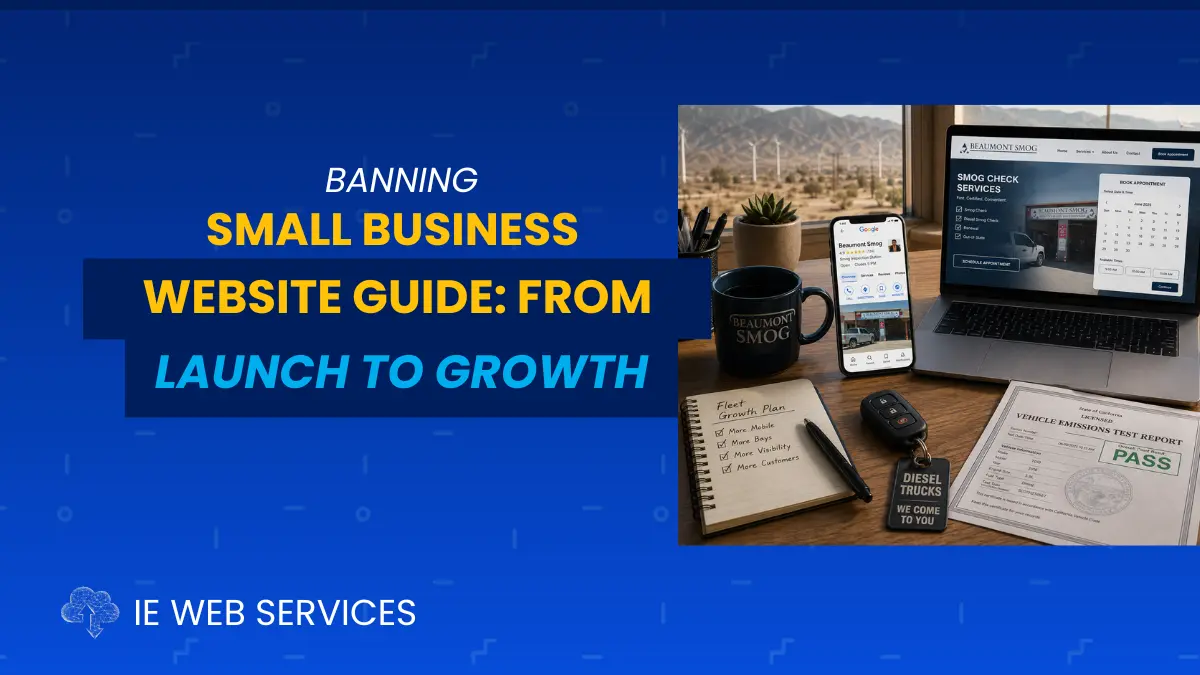 Banning Small Business Website Guide: From Launch to Growth