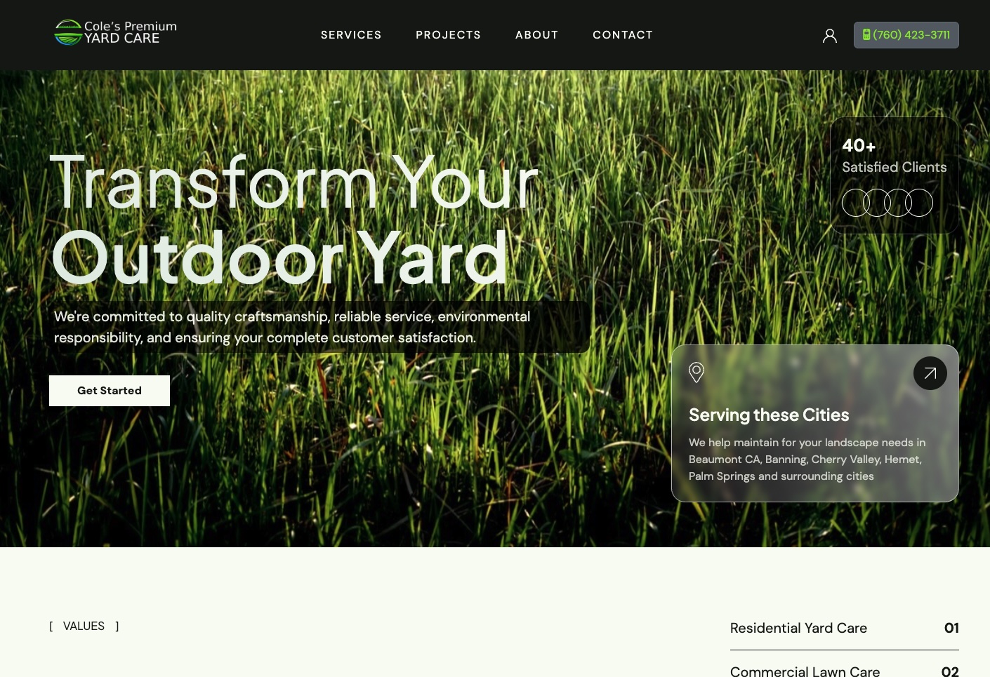 Announcing the Launch of Cole’s Premium Yard Care Website