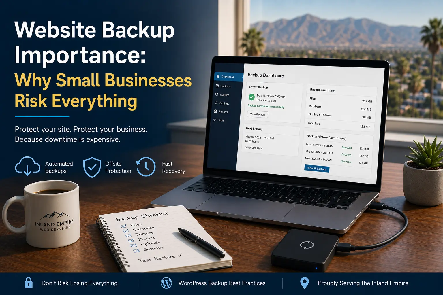 Website Backups: Why Most Small Businesses Are One Crash Away from Disaster