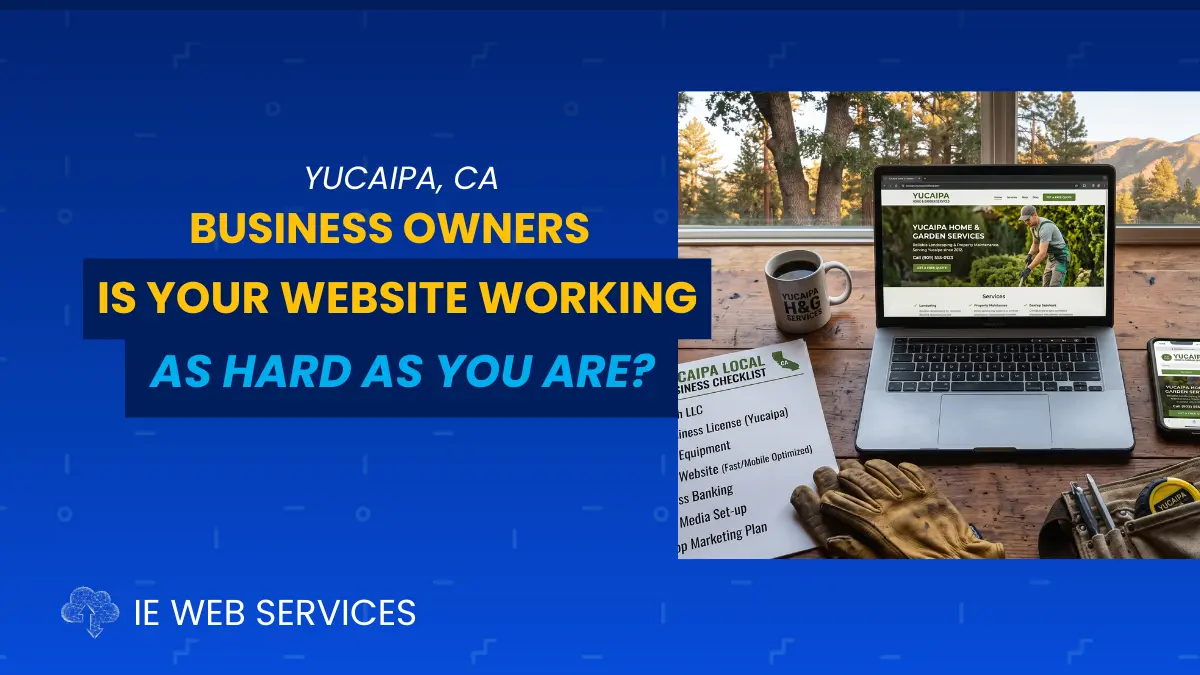 Yucaipa, CA Business Owners: Is Your Website Working as Hard as You Are?