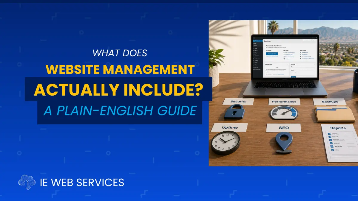 What Does Website Management Actually Include? A Plain-English Guide